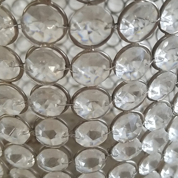 Z Gallerie Extra Large Crystal Candle Holder - Picture 2 of 4